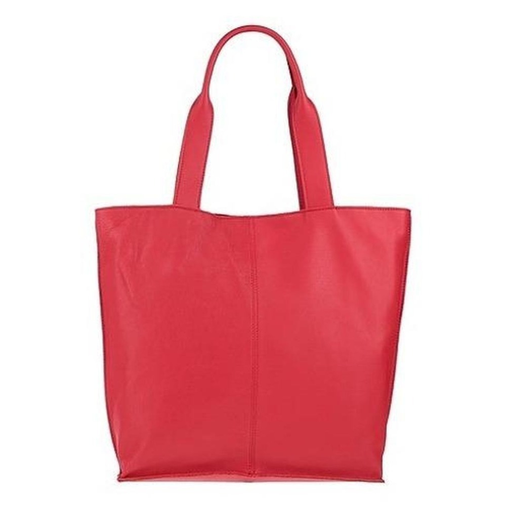 NWT $400 Corsia Italy‎ Red Pebbled Leather Large Tote Bag